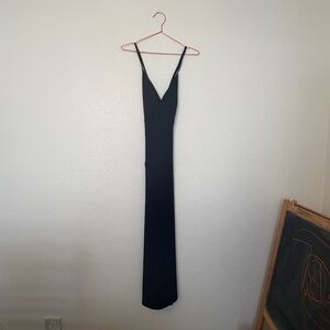 Sleek Black Maxi Dress